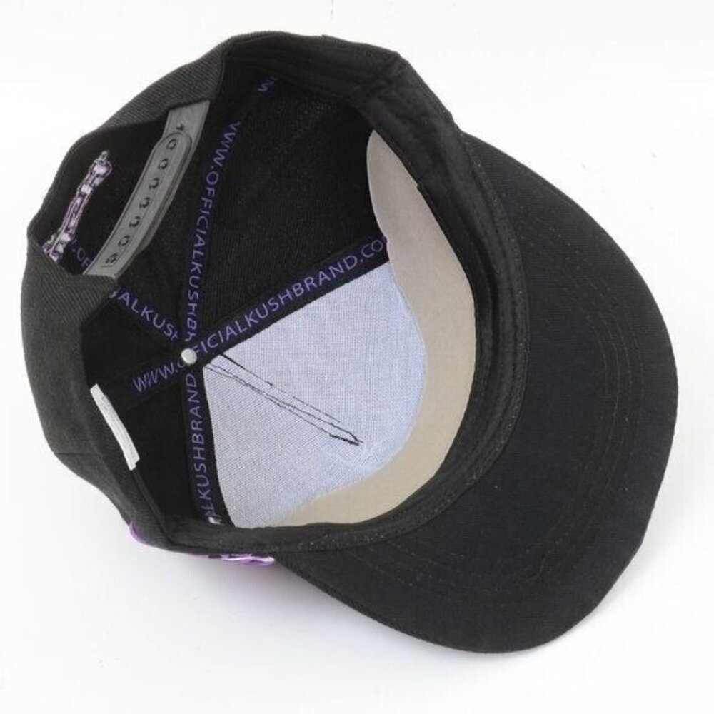 NEW KUSH Snapback Rasta Purple Black Cap Baseball Hat Adjustable Hat NEW - Picture 7 of 8